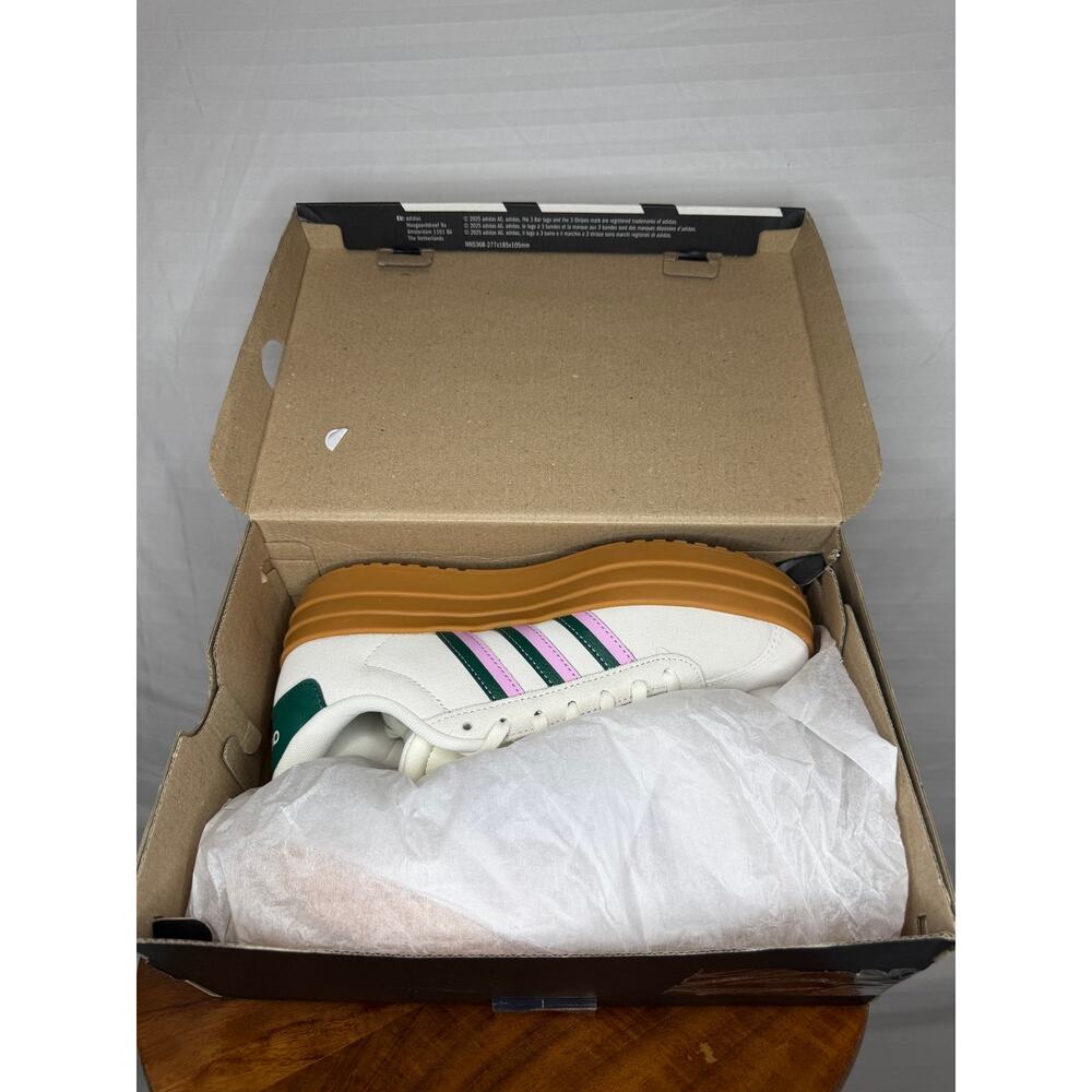 Adidas VL Court Bold Platform Sneakers White Pink Green Gum Women’s 6.5 NWT - Picture 15 of 16